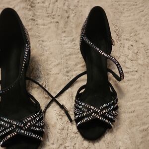 Elegant Black Strappy Women's Shoes